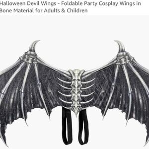 Black Foldable Wings for Cosplay